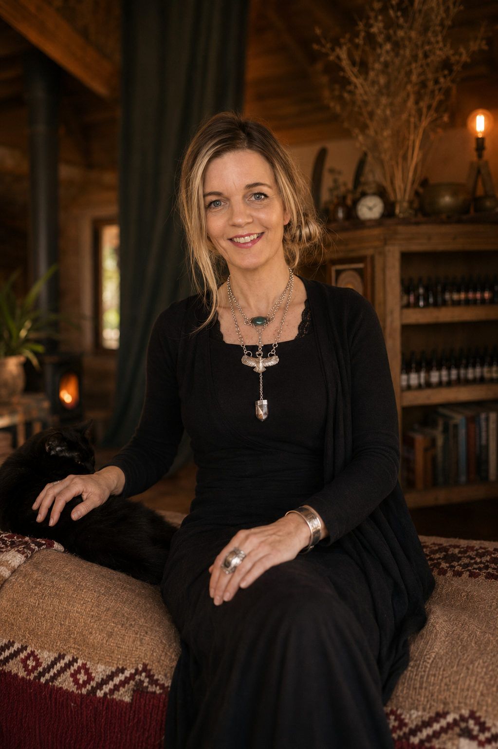 Portrait of Kali Yaziji in her timber practice space
